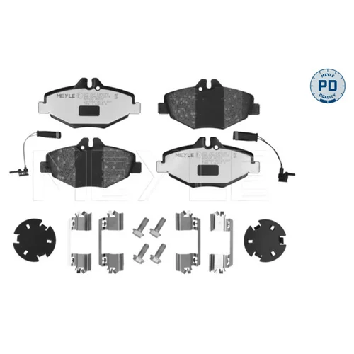 Sada brzdových platničiek kotúčovej brzdy MEYLE 025 237 4320/PD