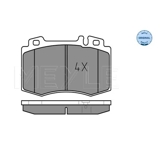 Sada brzdových platničiek kotúčovej brzdy MEYLE 025 237 4517 - obr. 1