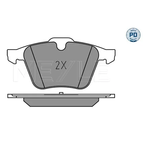 Sada brzdových platničiek kotúčovej brzdy MEYLE 025 240 7920/PD - obr. 2