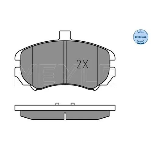 Sada brzdových platničiek kotúčovej brzdy MEYLE 025 243 6917/W - obr. 2