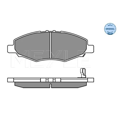 Sada brzdových platničiek kotúčovej brzdy MEYLE 025 245 2316/W - obr. 3