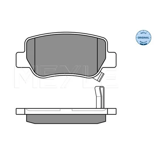 Sada brzdových platničiek kotúčovej brzdy MEYLE 025 248 8516/W - obr. 3