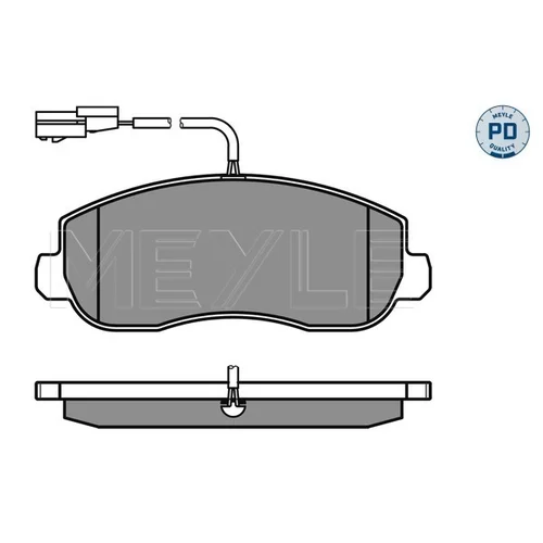 Sada brzdových platničiek kotúčovej brzdy MEYLE 025 251 4718/PD - obr. 1