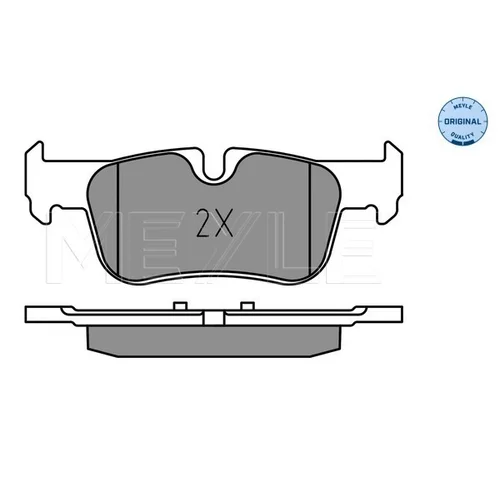Sada brzdových platničiek kotúčovej brzdy MEYLE 025 253 3116 - obr. 2
