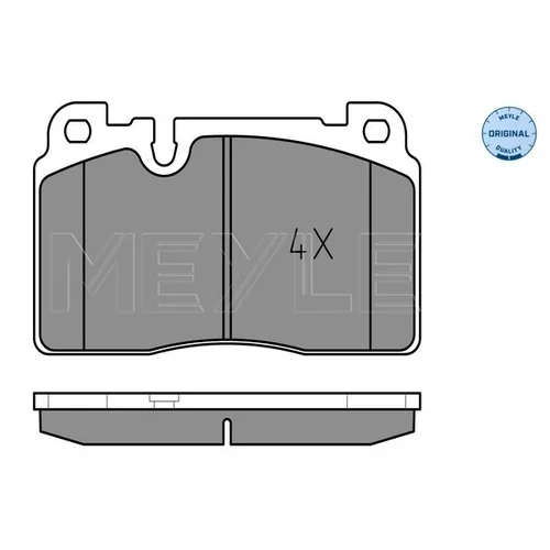 Sada brzdových platničiek kotúčovej brzdy MEYLE 025 256 4316