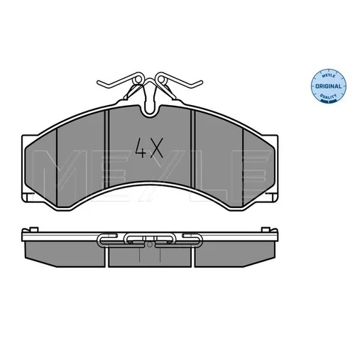 Sada brzdových platničiek kotúčovej brzdy MEYLE 025 290 7620