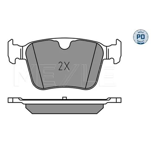 Sada brzdových platničiek kotúčovej brzdy 025 221 4116/PD /MEYLE/ - obr. 2