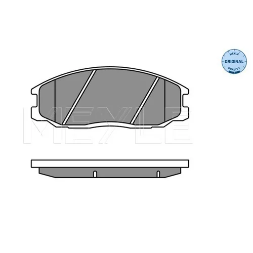 Sada brzdových platničiek kotúčovej brzdy MEYLE 025 235 6916/W - obr. 1