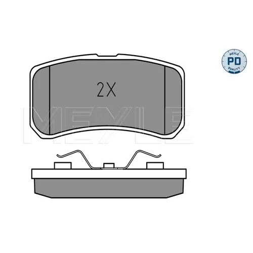 Sada brzdových platničiek kotúčovej brzdy MEYLE 025 235 8216/PD - obr. 2