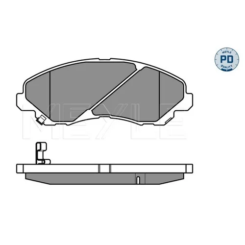 Sada brzdových platničiek kotúčovej brzdy MEYLE 025 235 8416/PD - obr. 2