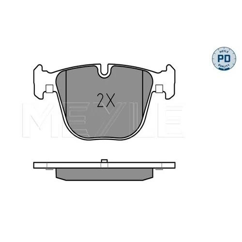 Sada brzdových platničiek kotúčovej brzdy MEYLE 025 237 3116/PD - obr. 2