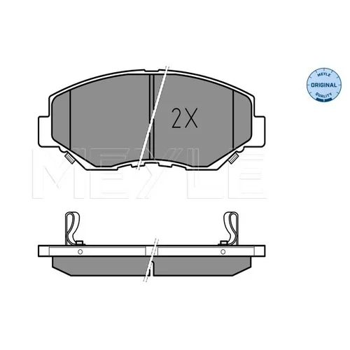 Sada brzdových platničiek kotúčovej brzdy MEYLE 025 238 6817 - obr. 1