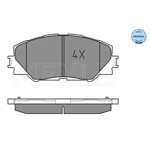 Sada brzdových platničiek kotúčovej brzdy MEYLE 025 243 3717 - obr. 1