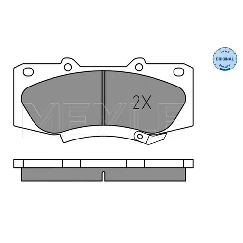 Sada brzdových platničiek kotúčovej brzdy MEYLE 025 252 0917