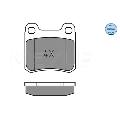 Sada brzdových platničiek kotúčovej brzdy MEYLE 025 206 8713 - obr. 1