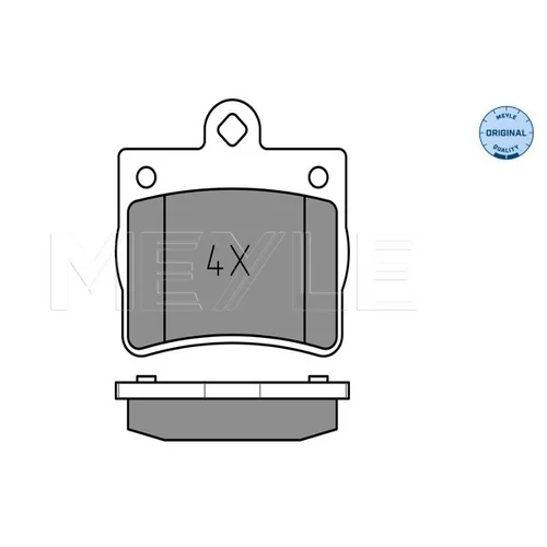 Sada brzdových platničiek kotúčovej brzdy MEYLE 025 219 0015 - obr. 1