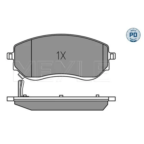 Sada brzdových platničiek kotúčovej brzdy MEYLE 025 226 6021/PD - obr. 2