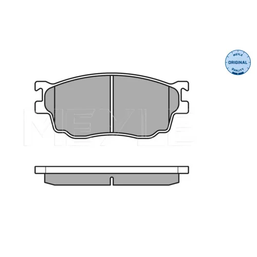 Sada brzdových platničiek kotúčovej brzdy MEYLE 025 237 7716/W - obr. 1