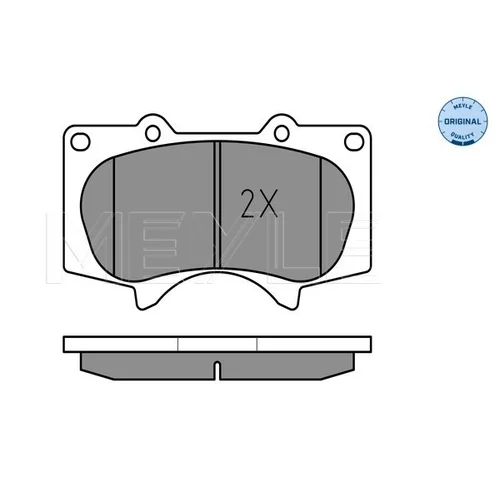 Sada brzdových platničiek kotúčovej brzdy MEYLE 025 240 2417/W - obr. 2