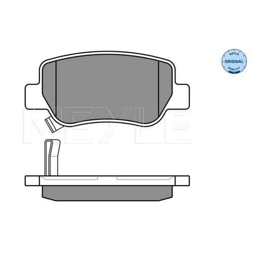 Sada brzdových platničiek kotúčovej brzdy MEYLE 025 248 8516/W - obr. 2