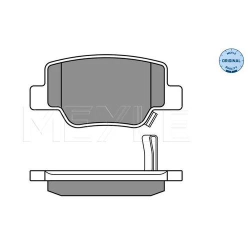 Sada brzdových platničiek kotúčovej brzdy MEYLE 025 249 2616/W - obr. 3