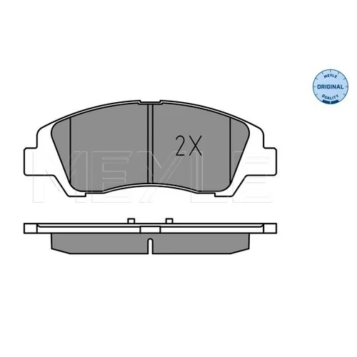 Sada brzdových platničiek kotúčovej brzdy MEYLE 025 259 7617 - obr. 2