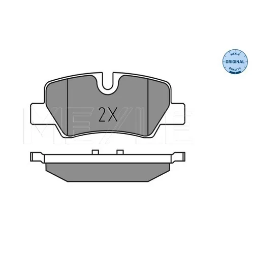 Sada brzdových platničiek kotúčovej brzdy MEYLE 025 259 8016 - obr. 2