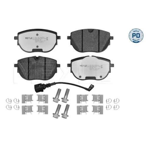 Sada brzdových platničiek kotúčovej brzdy MEYLE 025 262 6818/PD