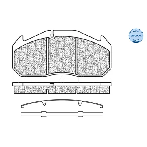 Sada brzdových platničiek kotúčovej brzdy MEYLE 025 291 1328 - obr. 1