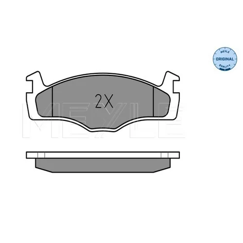 Sada brzdových platničiek kotúčovej brzdy MEYLE 025 208 8717 - obr. 2