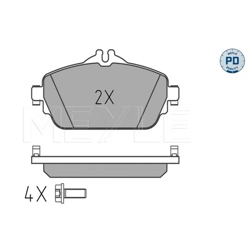 Sada brzdových platničiek kotúčovej brzdy MEYLE 025 220 3219/PD - obr. 2