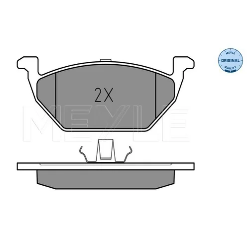 Sada brzdových platničiek kotúčovej brzdy MEYLE 025 231 3019/A - obr. 2
