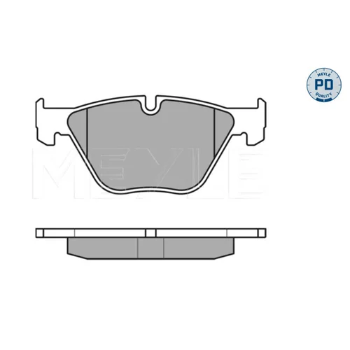 Sada brzdových platničiek kotúčovej brzdy MEYLE 025 233 1320/PD - obr. 1