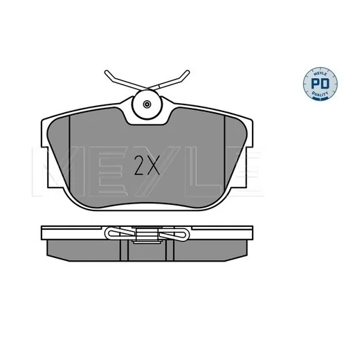 Sada brzdových platničiek kotúčovej brzdy MEYLE 025 234 4616/PD - obr. 2