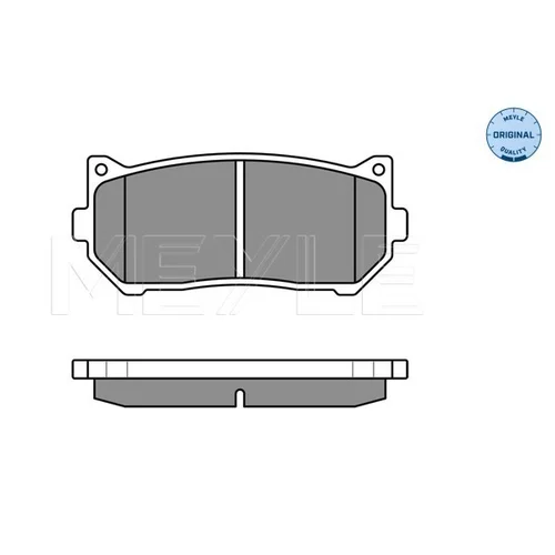 Sada brzdových platničiek kotúčovej brzdy MEYLE 025 234 5513/W - obr. 1