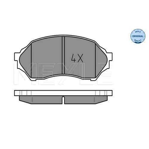 Sada brzdových platničiek kotúčovej brzdy MEYLE 025 234 9016 - obr. 1