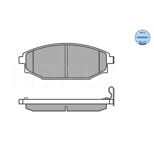 Sada brzdových platničiek kotúčovej brzdy MEYLE 025 235 1816/W - obr. 2