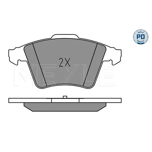 Sada brzdových platničiek kotúčovej brzdy MEYLE 025 237 4619/PD - obr. 2