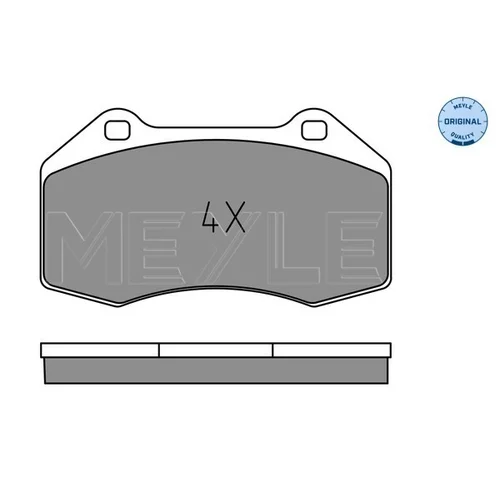 Sada brzdových platničiek kotúčovej brzdy MEYLE 025 241 6215
