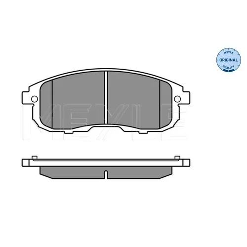 Sada brzdových platničiek kotúčovej brzdy MEYLE 025 242 8016/W - obr. 1
