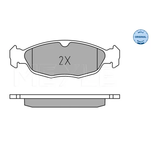 Sada brzdových platničiek kotúčovej brzdy MEYLE 025 244 8717 - obr. 1