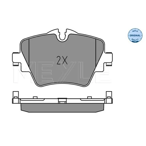 Sada brzdových platničiek kotúčovej brzdy MEYLE 025 256 1718 - obr. 1
