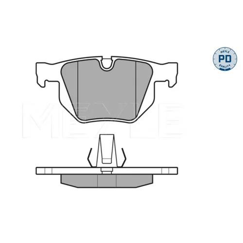 Sada brzdových platničiek kotúčovej brzdy MEYLE 025 212 8217/PD - obr. 2
