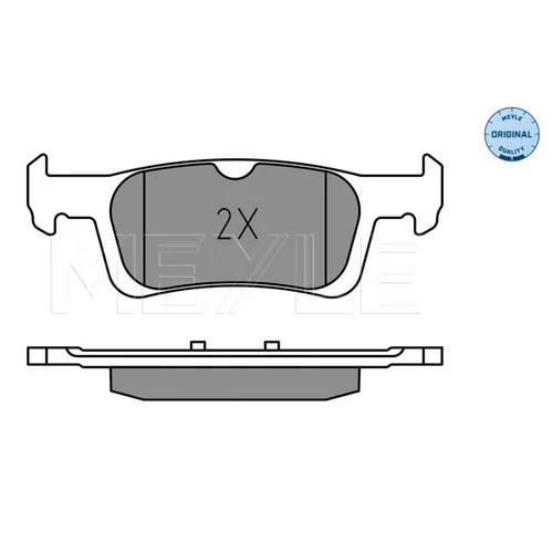 Sada brzdových platničiek kotúčovej brzdy MEYLE 025 228 0714 - obr. 2