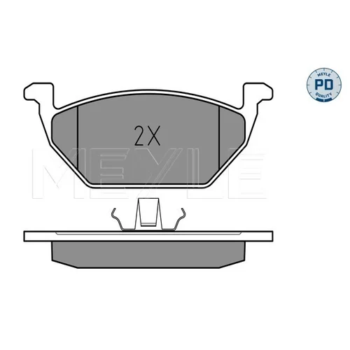 Sada brzdových platničiek kotúčovej brzdy MEYLE 025 231 3119/PD - obr. 2