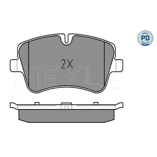 Sada brzdových platničiek kotúčovej brzdy MEYLE 025 231 4419/PD - obr. 2