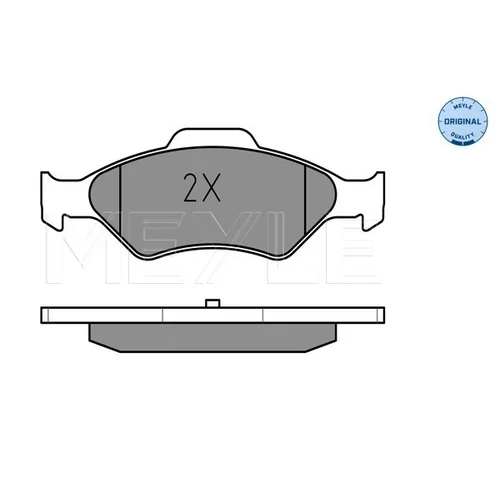 Sada brzdových platničiek kotúčovej brzdy MEYLE 025 232 0018 - obr. 2