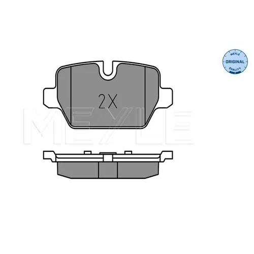 Sada brzdových platničiek kotúčovej brzdy MEYLE 025 236 2316 - obr. 2