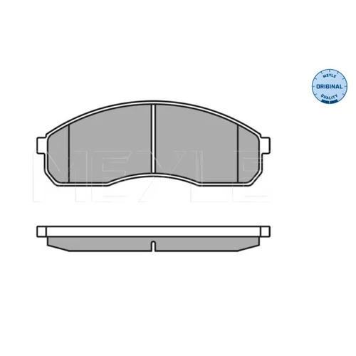 Sada brzdových platničiek kotúčovej brzdy MEYLE 025 236 4916/W - obr. 1