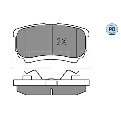 Sada brzdových platničiek kotúčovej brzdy MEYLE 025 240 1416/PD - obr. 2